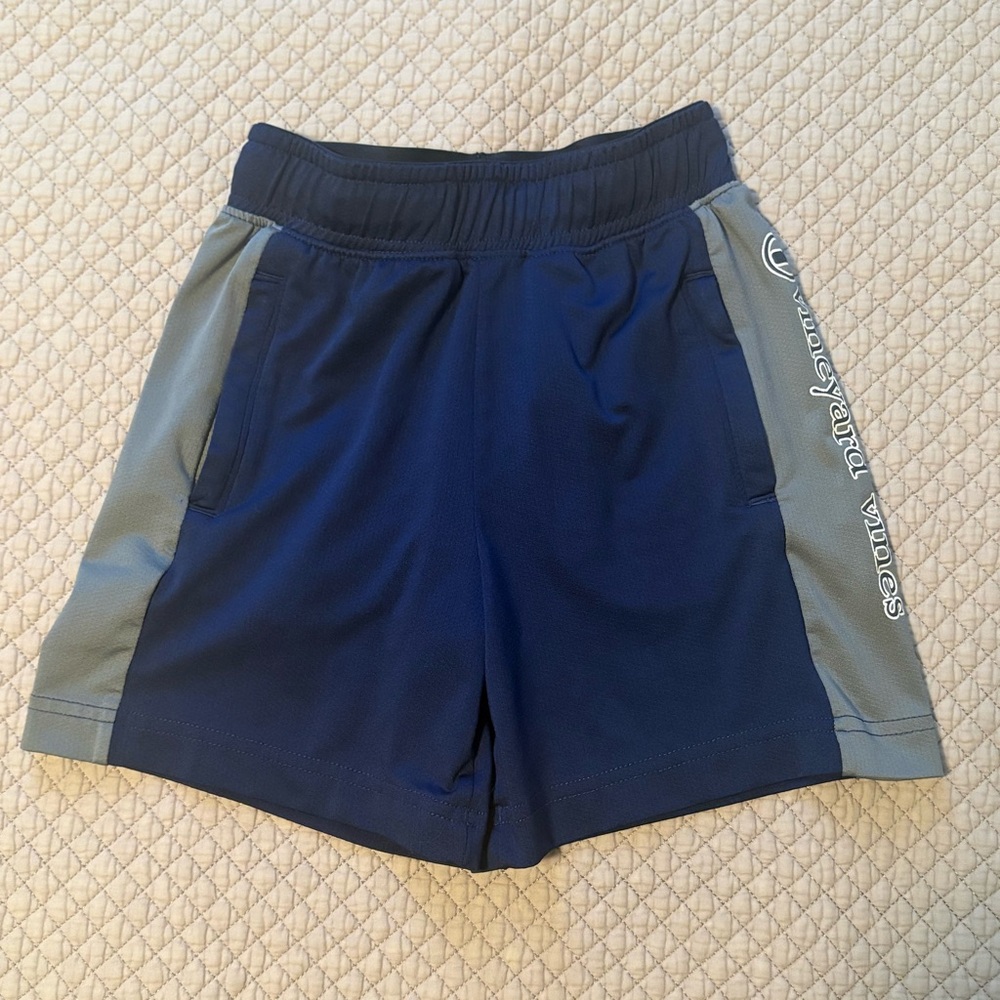 Vineyard Vines Blue and Gray Athletic Shorts